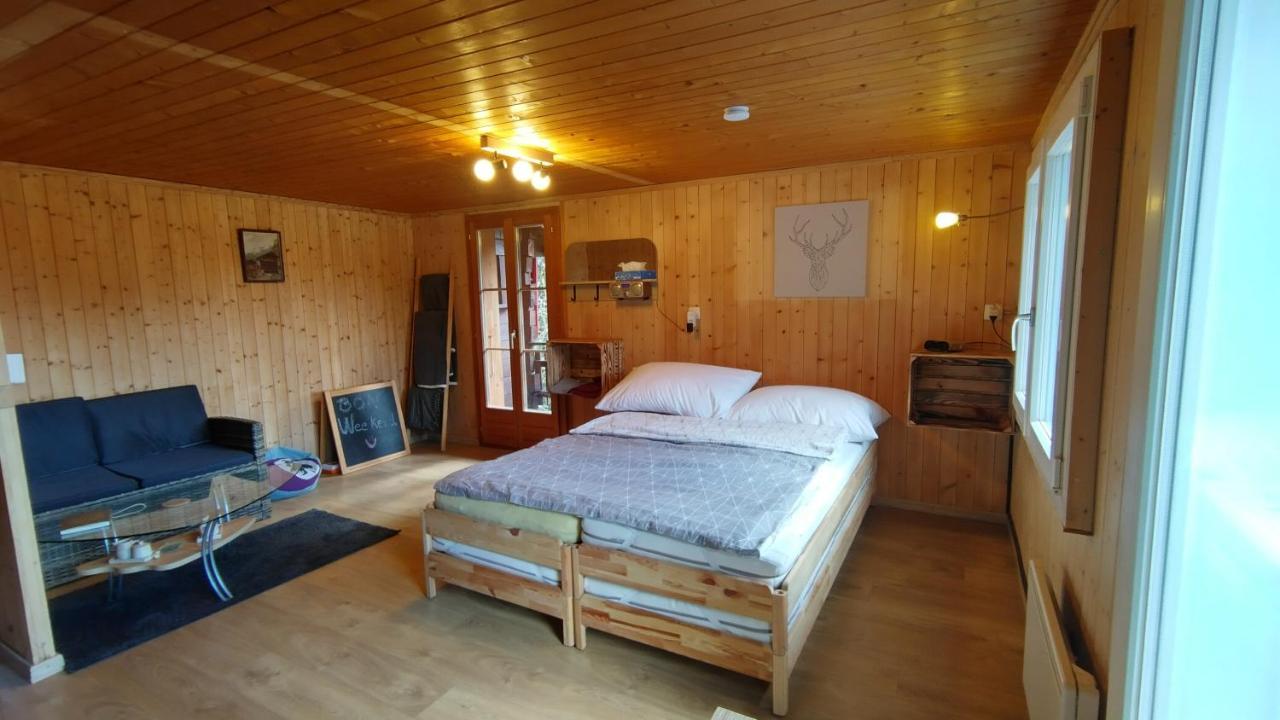 Petit Chalet Rustique Et Bucolique Bovernier Bagian luar foto
